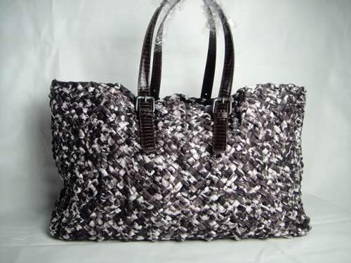 Bottega Veneta Woven Tote Bag 9789 brown